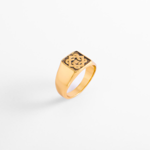 Anillo NICE  con diseño en tono negro